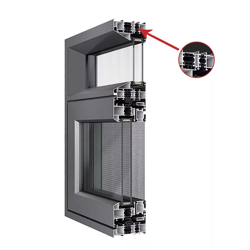 Energiesparender doppelt glasiges Aluminium-Casement-Fenster