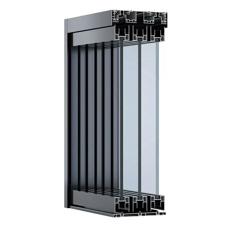 Extrem einfache Glasschiebetür