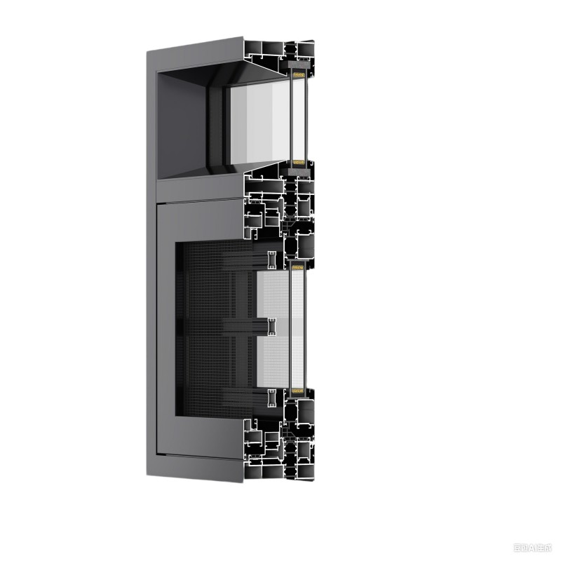 Temperierte Glas Aluminium -Zinsenfenster